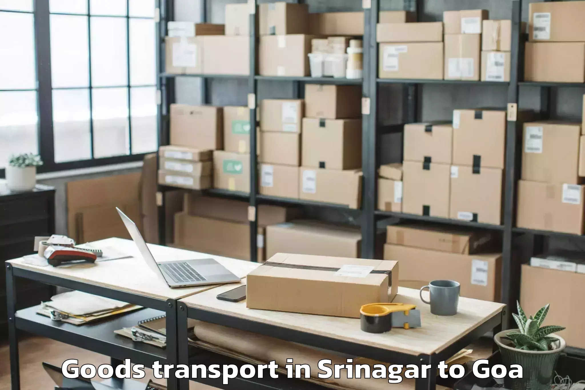 Quality Srinagar to Calangute Goods Transport